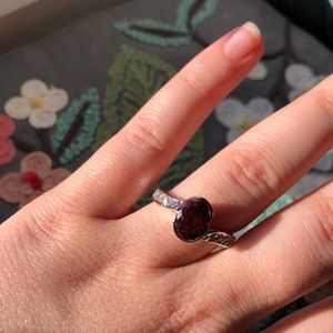 NWOT Garnet Ring from Diamond Candles Size 9